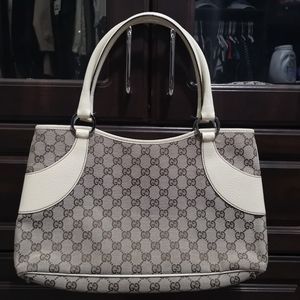 Gucci whit grey shoulder bag